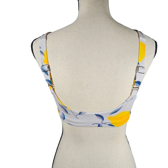 Kitty And Vibe "Florence" Swim Top, Light Blue/Lemons, Size A - Picture 6 of 13